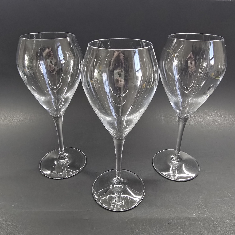 3-Bormioli Rocco Riserva Star Glass Sparkling Wine Glasses 8.3" Made Italy Gift